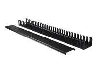 StarTech.com Vertikal kabelorganiserare med fingerkanaler - 0U - 1,8 m - Kabelhållare - 1.83 m - svart - 40U - för P/N: RK2537BKM, RK4242BK24, RK4242BK30 CMVER40UF