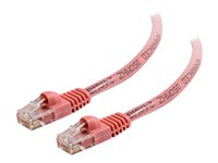 C2G Cat5e Booted Unshielded (UTP) Network Patch Cable - Patch-kabel - RJ-45 (hane) till RJ-45 (hane) - 10 m - UTP - CAT 5e - formpressad, hakfri, tvinnad - rosa 83623