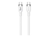 HyperJuice - USB-kabel - 24 pin USB-C (hane) till 24 pin USB-C (hane) - USB 2.0 - 1 m - utökat effektområde (EPR), USB-strömförsörjning (240W) - vit HJ4001WHGL