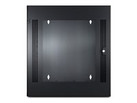 APC NetShelter WX - Rack - väggmontering - svart - 13U - 19" - för P/N: SUA1000RM2U, SUA1000RM2U-TU, SUA1000RMI2U AR100