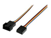 StarTech.com 12in 4 Pin Fan Power Extension Cable - M/F - Fan power extension cable - 4 pin PWM (M) to 4 pin PWM (F) - FAN4EXT12 - Förlängningsströmkabel till fläkt - 4-stifts PWM (hane) till 4-stifts PWM (hona) - 30.5 cm FAN4EXT12