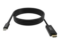 VISION Professional - Videokabel - 24 pin USB-C hane till HDMI hane - 2 m - svart - stöd för 4K TC 2MUSBCHDMI/BL