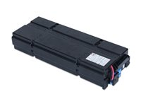 APC Replacement Battery Cartridge #155 - UPS-batteri - 1 x batteri - Bly-syra - svart - för P/N: SRT1000RMXLI, SRT1000RMXLI-NC, SRT1000XLI, SRT1500RMXLI-NC, SRT1500XLI, SRT48BPJ APCRBC155