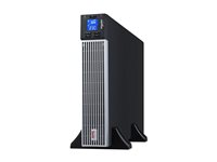 APC Easy UPS On-Line - UPS (kan monteras i rack) - AC 230 V - 2700 Watt - 3000 VA - 1 x batteri - litiumjon - RS-232, USB - utgångskontakter: 7 - 2U - 19" - svart med silver SRVL3KRIRK