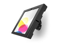 Compulocks Swell iPad 10th-11th (A16) Gen Swell Enclosure Bow Tilting Wall Mount Black - Monteringssats (hölje) - synliga kameror och sensorer fram/bak - för surfplatta - lutning - låsbar - aluminium - svart - väggmonterbar - för Apple 10.9-inch iPad Wi-Fi + Cellular; 10.9-inch iPad Air Wi-Fi, Wi-Fi + Cellular 505B209SWLB