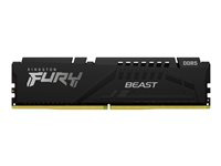 Kingston FURY Beast - DDR5 - modul - 16 GB - DIMM 288-pin - 6400 MHz / PC5-51200 - CL32 - 1.4 V - ej buffrad - on-die ECC - svart KF564C32BBE-16