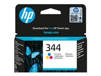 HP 344 - 14 ml - färg (cyan, magenta, gul) - original - bläckpatron - för Officejet 100, 150, H470, K7100; Photosmart 25XX, 2610, 2710, 335, 375, 385, 422, 8050 C9363EE#BA3