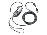 Poly SHS 2371-12 - PTT-headsetadapter (push-to-talk) - USB, stereo, serialized - TAA-kompatibel 8K719AA#AC3