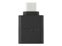 Kensington CA1010 - USB-adapter - USB-C (hane) till USB typ A (hona) - 5 V - 3 A - halogenfri, formpressad - svart K33477WW