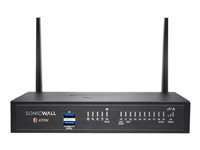 SonicWall TZ Series (Gen 7) TZ470W - Säkerhetsfunktion - med 3 års Essential Protection Service Suite och Cloud Secure Edge för 1 år SIA-Basic (10 användare) och 1 år SPA-Advanced (3 användare) - 1GbE, 2.5GbE - Wi-Fi 5 - 2.4 GHz, 5 GHz - SonicWall Promotional Tradeup - skrivbord 03-SSC-3014