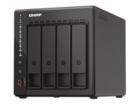 QNAP TS-453E - NAS-server - 4 fack - 24 TB - SATA 6Gb/s - HDD 6 TB x 4 - RAID RAID 0, 1, 5, 6, 10, 50, JBOD, 60 - RAM 8 GB - 2.5 Gigabit Ethernet - iSCSI support TS-453E-8G + HDWG460UZSVA