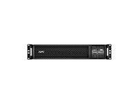 APC Smart-UPS SRT 3000VA RM - UPS (kan monteras i rack) - AC 208/230 V - 2700 Watt - 3000 VA - USB - utgångskontakter: 8 - 2U - 19" - svart - för P/N: AR4024SP, AR4024SPX429, AR4024SPX431, AR4024SPX432, NBWL0356A, SMX2000LVNCUS SRT3000RMXLW-IEC