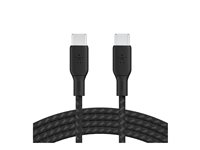 Belkin BoostCharge - USB-kabel - 24 pin USB-C (hane) till 24 pin USB-C (hane) - 3 m - svart CAB014BT3MBK