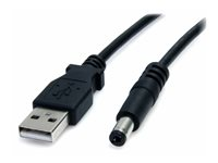 StarTech.com USB till 5,5 mm strömkabel - cylindrisk kontakt av typ M - 91 cm - Strömkabel - USB (endast ström) (hane) till DC-uttag 5,5 mm (hane) - 91 cm - formpressad - svart - för P/N: DVI2VGACON, SPDIF2AA, ST122LE, ST122LEA, ST122PROA USB2TYPEM