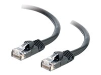 C2G Cat5e Booted Unshielded (UTP) Network Patch Cable - Patch-kabel - RJ-45 (hane) till RJ-45 (hane) - 50 cm - UTP - CAT 5e - formpressad, hakfri, tvinnad - svart 83180