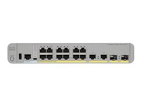 Cisco Catalyst 3560CX-8TC-S - Switch - Administrerad - 8 x 10/100/1000 + 2 x kombinations-Gigabit SFP - skrivbordsmodell, rackmonterbar, DIN-skenmonterbar, väggmonterbar WS-C3560CX-8TC-S