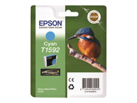 Epson T1592 - 17 ml - cyan - original - blister - bläckpatron - för Stylus Photo R2000 C13T15924010