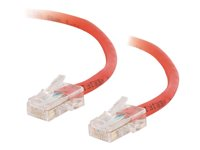 C2G Cat5e Non-Booted Unshielded (UTP) Network Crossover Patch Cable - Övergångskabel - RJ-45 (hane) till RJ-45 (hane) - 5 m - UTP - CAT 5e - tvinnad, enhetsstart - röd 83336