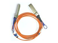 NVIDIA - 56GBase-AOC direktanslutningskabel - QSFP till QSFP - fiberoptisk - Active Optical Cable (AOC) 980-9I15X-00L015