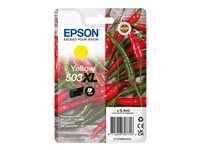 Epson 503XL - 6.4 ml - XL - gul - original - blister - bläckpatron - för EPL 5200; RIP Station 5200; WorkForce WF-2960 C13T09R44010