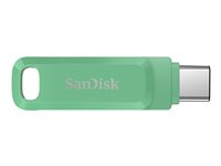 SanDisk Ultra Dual Drive Go - USB flash-enhet - 128 GB - USB 3.2 Gen 1 / USB-C - absinthe green SDDDC3-128G-G46AG