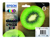 Epson Multipack 202 - 5-pack - svart, gul, cyan, magenta, foto-svart - original - blister - bläckpatron - för Expression Premium XP-6000, XP-6005, XP-6100, XP-6105 C13T02E74010