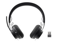 Logitech Zone Wireless MS - Headset - på örat - Bluetooth - trådlös - aktiv brusradering 981-000854