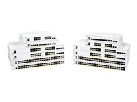 Cisco Business 250 Series CBS250-16P-2G - Switch - L3 - smart - 16 x 10/100/1000 (PoE+) + 2 x Gigabit SFP - rackmonterbar - PoE+ (120 W) - återanvänd CBS250-16P-2GUK-RF