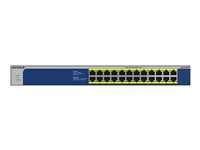 NETGEAR GS524PP - Switch - ohanterad - 24 x 10/100/1000 (PoE+) - skrivbordsmodell, rackmonterbar - PoE+ (300 W) - Växelström 100 - 230 V GS524PP-100EUS