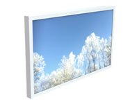 HI-ND - Monteringssats (hölje) - för platt panel - vit - skärmstorlek: 43" - väggmonterbar - för Samsung QM43B-T WC4312T-0101-10
