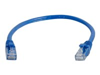 C2G Cat5e Booted Unshielded (UTP) Network Patch Cable - Patch-kabel - RJ-45 (hane) till RJ-45 (hane) - 50 cm - UTP - CAT 5e - formpressad, hakfri, tvinnad - blå 83160