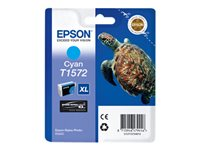 Epson T1572 - 25.9 ml - cyan - original - blister - bläckpatron - för Stylus Photo R3000 C13T15724010