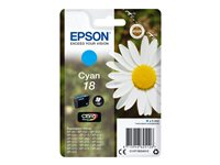 Epson 18 - 3.3 ml - cyan - original - bläckpatron - för Expression Home XP-212, 215, 225, 312, 315, 322, 325, 412, 415, 422, 425 C13T18024012