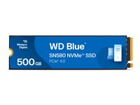WD Blue SN580 - SSD - 500 GB - inbyggd - M.2 2280 - PCIe 4.0 x4 (NVMe) WDS500G3B0E