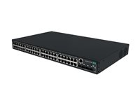 HPE Networking Comware 2050 48p 10/100/1000BASE-T PoE+ 4p SFP 1G/2.5G 410W - Switch - Administrerad - 48 x 10/100/1000Base-T (PoE+) + 4 x 1/2.5GBase-X (uplink / stacking) - rackmonterbar - PoE+ (410 W) S6X71A#ABB