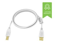 Vision Techconnect - USB-kabel - USB typ B (hane) till USB (hane) - USB 2.0 - 1 m - vit TC 1MUSB