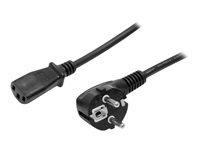 StarTech.com 2m (6ft) Computer Power Cord, 18AWG, EU Schuko to C13 Power Cord, 10A 250V, Black Replacement AC Cord, TV/Monitor Power Cable, Schuko CEE 7/7 to IEC 60320 C13 Power Cord - PC Power Supply Cable - Strömkabel - power IEC 60320 C13 till power CEE 7/7 (hane) - 1.8 m - svart - för P/N: KITBXAVHDPEU, KITBXDOCKPEU PXT101EUR