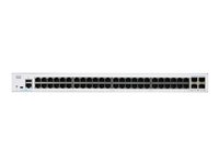 Cisco Business 350 Series CBS350-48T-4G - Switch - L3 - Administrerad - 48 x 10/100/1000 + 4 x SFP - rackmonterbar CBS350-48T-4G-EU