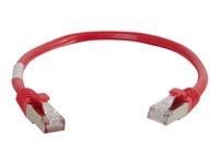 C2G Cat5e Booted Shielded (STP) Network Patch Cable - Patch-kabel - RJ-45 (hane) till RJ-45 (hane) - 2 m - STP - CAT 5e - formpressad - röd 83791