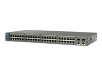 Cisco Catalyst 2960-Plus 48TC-L - Switch - Administrerad - 48 x 10/100 + 2 x kombinations-Gigabit SFP - rackmonterbar - återanvänd WS-C2960+48TC-L-RF