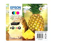 Epson 604 Multipack - 4-pack - svart, gul, cyan, magenta - original - blister med RF-larm/akustiskt larm - bläckpatron - för Expression Home XP-2200, 2205, 3200, 3205, 4200, 4205; WorkForce WF-2910, 2930, 2935, 2950 C13T10G64020