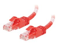 C2G Cat6 Booted Unshielded (UTP) Network Patch Cable - Patch-kabel - RJ-45 (hane) till RJ-45 (hane) - 5 m - UTP - CAT 6 - formpressad, hakfri, tvinnad - röd 83450