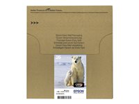 Epson 26 Multipack Easy Mail Packaging - 4-pack - 19.7 ml - svart, gul, cyan, magenta - original - bläckpatron - för Expression Premium XP-510, 520, 600, 605, 620, 625, 700, 720, 800, 820 C13T26164511