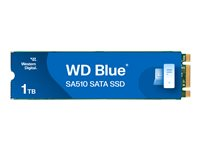 WD Blue SA510 WDS100T3B0B - SSD - 1 TB - inbyggd - M.2 2280 - SATA 6Gb/s - blå WDS100T3B0B