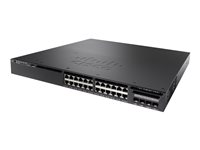 Cisco Catalyst 3650-24PD-S - Switch - L3 - Administrerad - 24 x 10/100/1000 (PoE+) + 2 x 10 Gigabit SFP+ - skrivbordsmodell, rackmonterbar - PoE+ (390 W) - återanvänd WS-C3650-24PD-S-RF