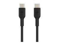 Belkin BoostCharge - USB-kabel - 24 pin USB-C (hane) till 24 pin USB-C (hane) - 1 m - svart CAB003BT1MBK