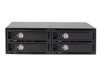 StarTech.com Flyttbart bakpanelställ med 4 fack för 2,5" SATA-/SAS-enheter - Kabinett för lagringsenheter - 4 fack (SATA-600 / SAS-2) 0 - för P/N: SATBP125VP, SATSASBP125 SATSASBP425