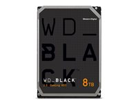 WD Black WD8002FZBX - Hårddisk - 8 TB - gaming - inbyggd - 3.5" - SATA 6Gb/s - 7200 rpm - buffert: 256 MB WD8002FZBX