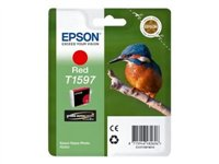 Epson T1597 - 17 ml - röd - original - blister - bläckpatron - för Stylus Photo R2000 C13T15974010