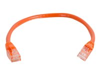 C2G Cat5e Booted Unshielded (UTP) Network Patch Cable - Patch-kabel - RJ-45 (hane) till RJ-45 (hane) - 2 m - UTP - CAT 5e - formpressad, hakfri, tvinnad - orange 83605